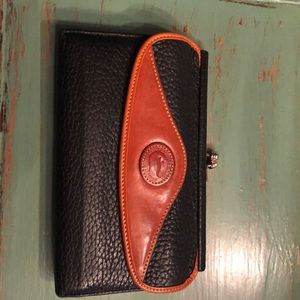 Vintage leather navy Dooney & Bourke wallet